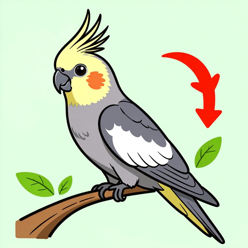 AI generated cockatiel: picture about bird care. picture style: comic cockatiel stepbystep guide transitioning s m, high qua