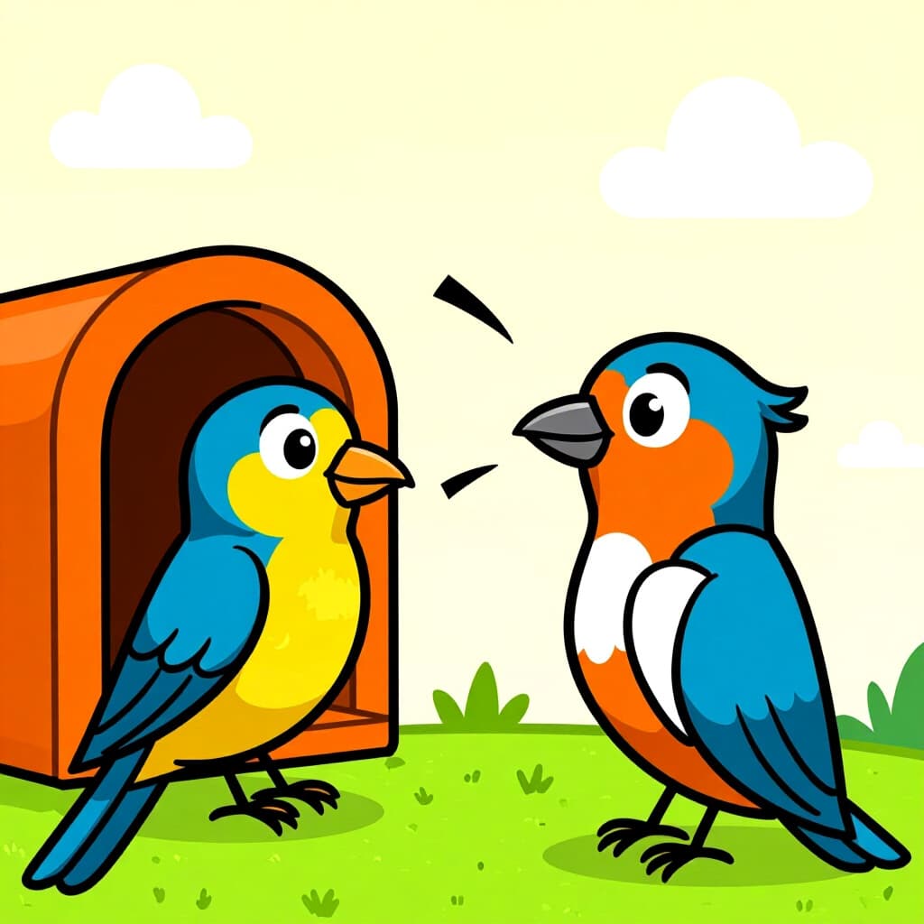 AI generated bird: picture about bird care. picture style: comic introduction bird emergency response plan, high qualit