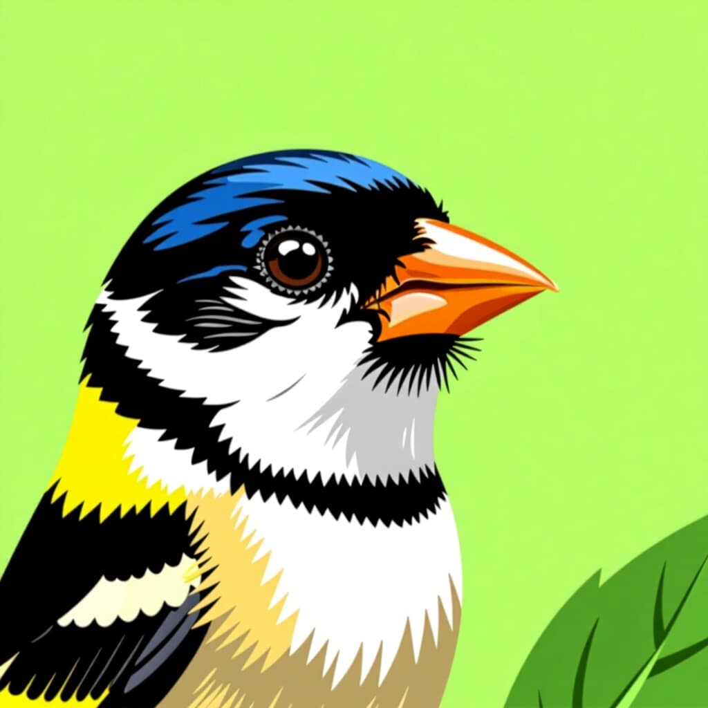 AI generated finchs: picture about bird care. picture style: comic trim finchs beak s m, high quality, detailed