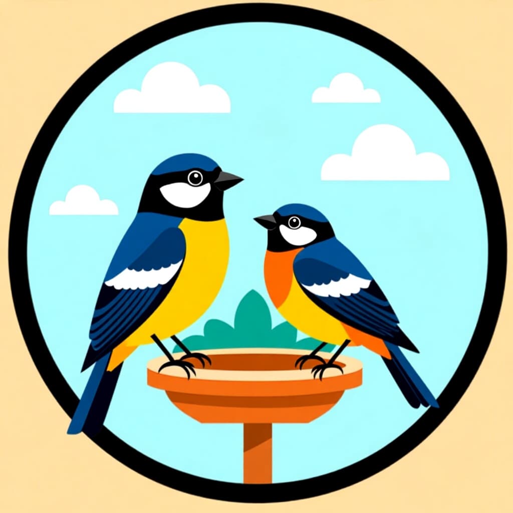 AI generated image: picture about bird care. picture style: comic clickerfree transition phasing s m, high quality, deta