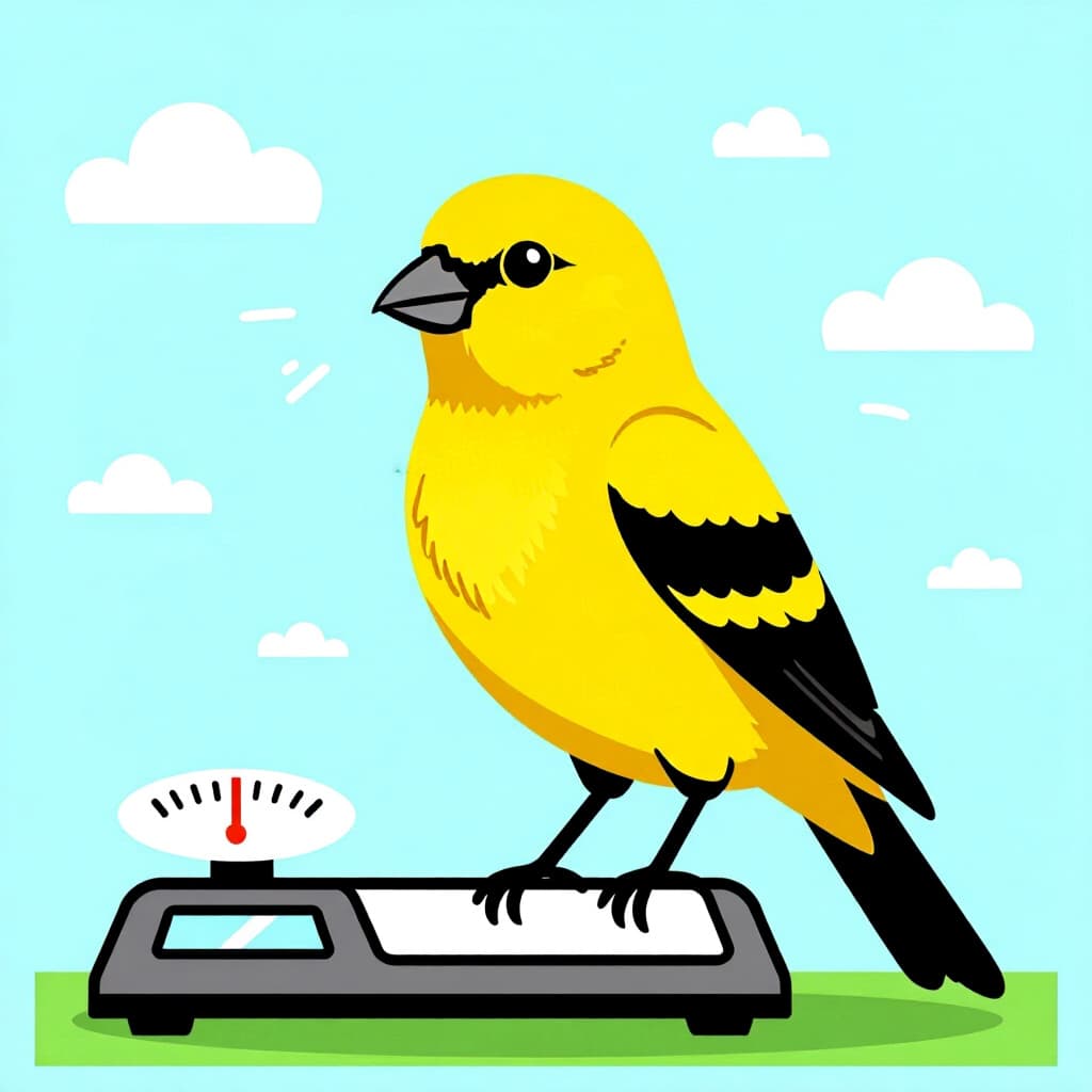 AI generated canary: picture about bird care. picture style: comic canary stepbystep weightloss plan s m, high quality, d