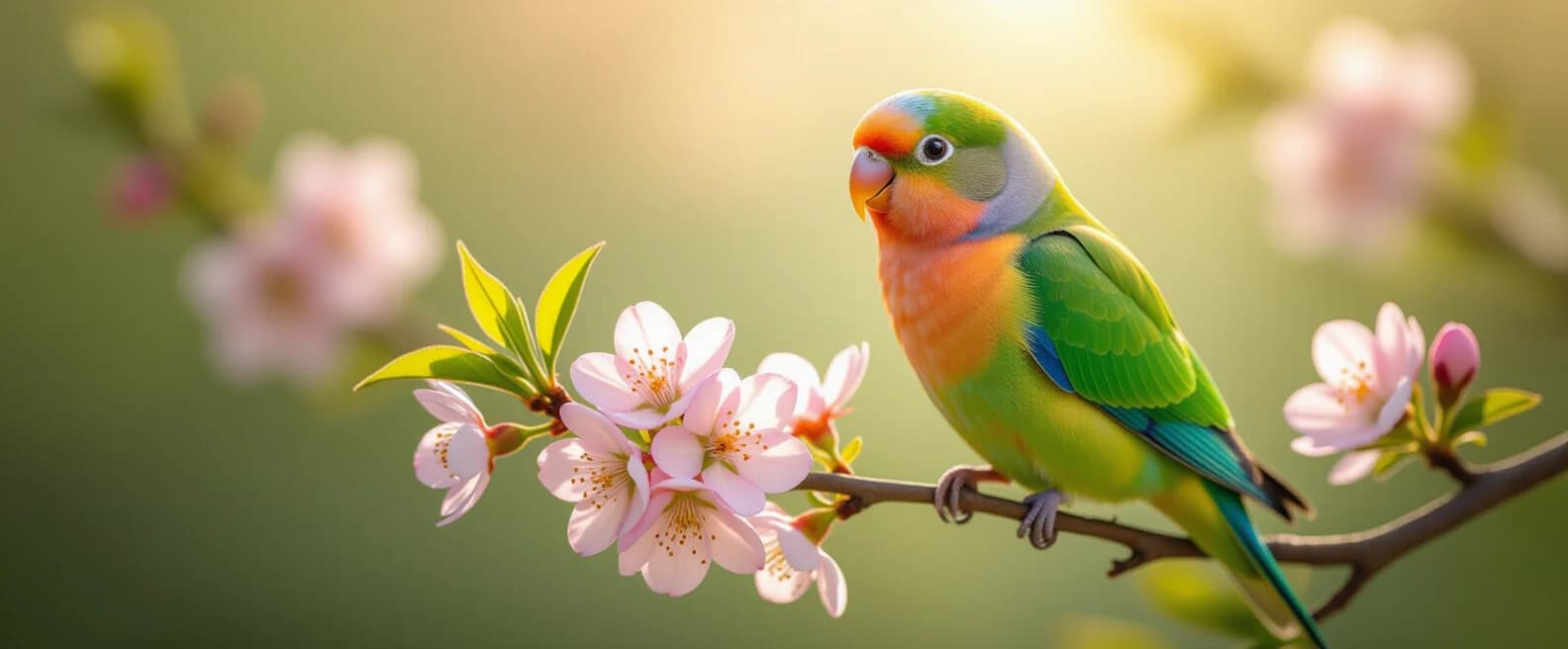 コザクラインコ（Peach-faced Lovebird）の写真