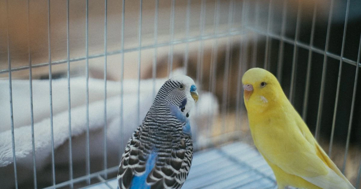 体調を崩したインコのそばにガーゼ、温度計、キャリーを用意して動物病院へ連絡する飼い主