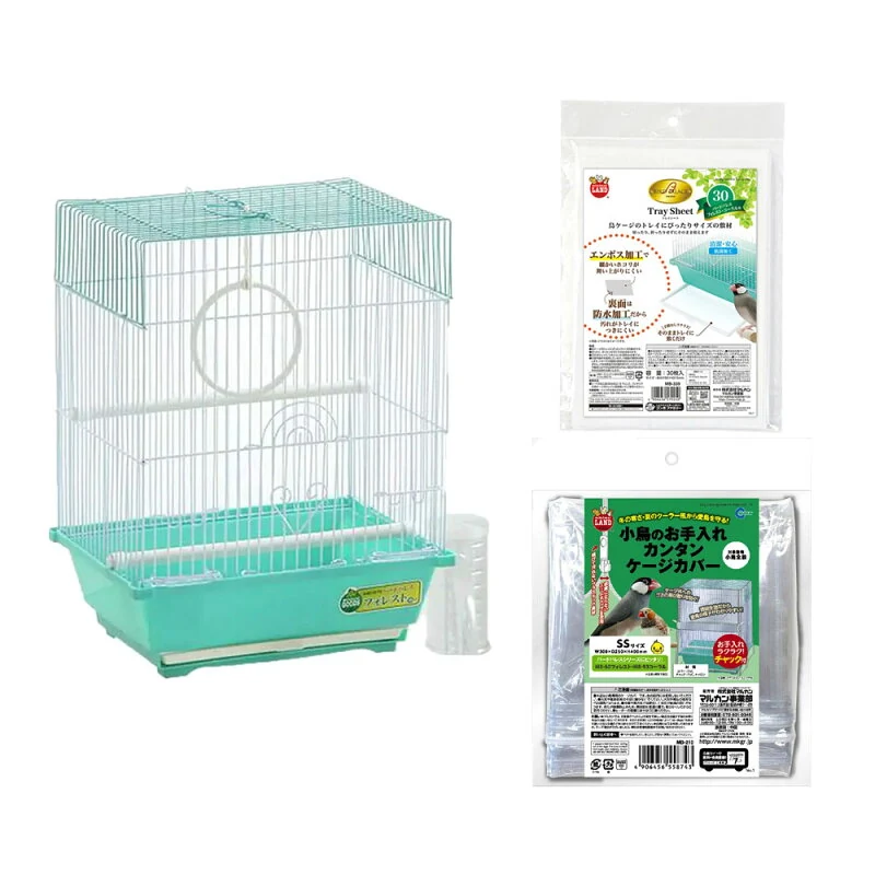 マルカン バードパレスシリーズ 鳥かご 飼育セット カンタンケージカバー付き フォレスト 関東当日便