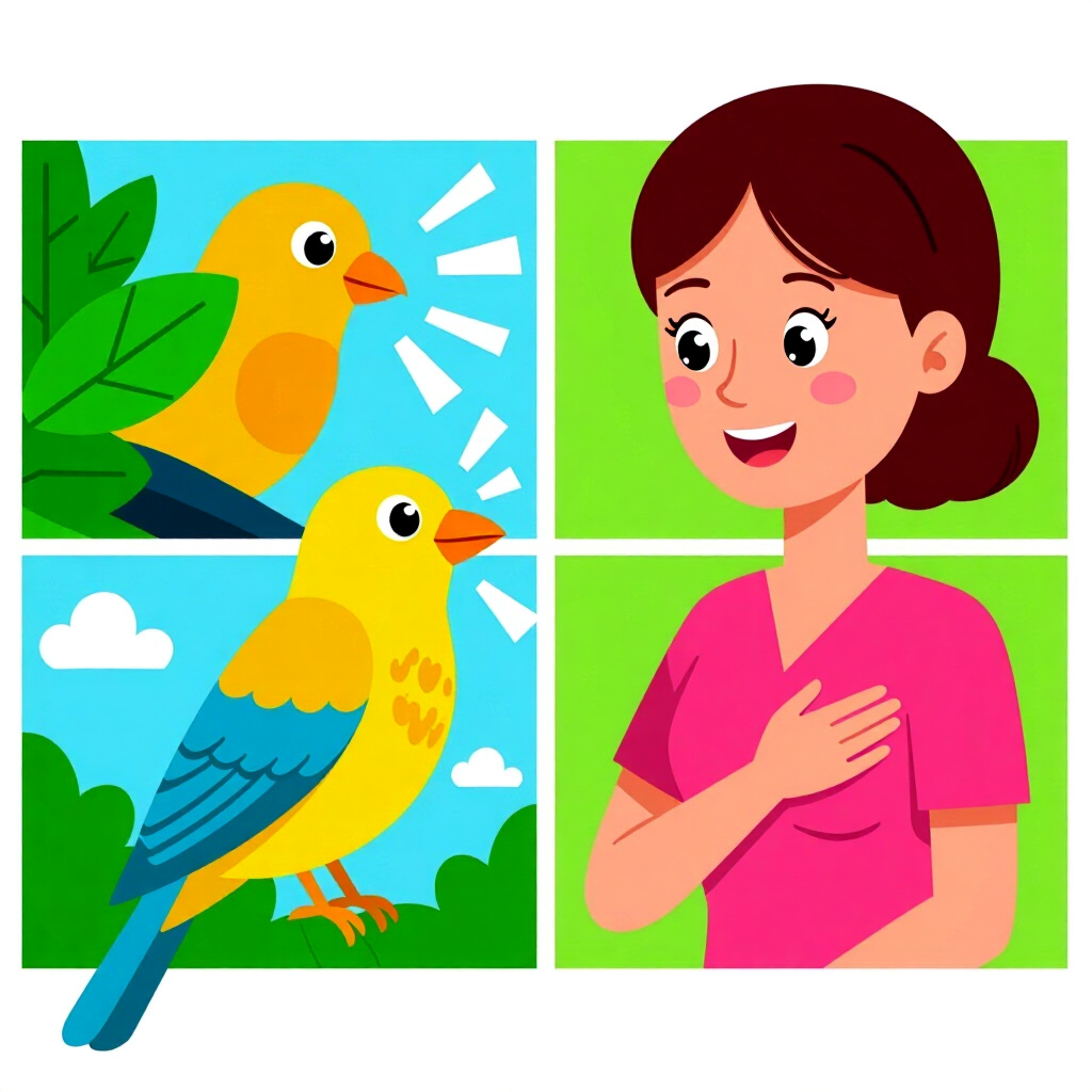 AI generated image: picture about bird care. picture style: comic introduction recognizing treating respiratory, high qu
