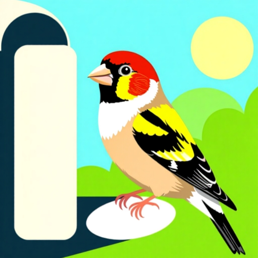 AI生成フィンチ:鳥のケアに関する画像。画像スタイル:コミック風、ペットフィンチの必須ワクチン紹介、高解像度