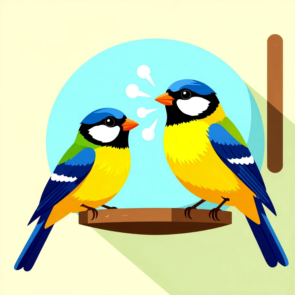 AI generated birds: picture about bird care. picture style: comic birds bird catch respiratory problems diy home observa