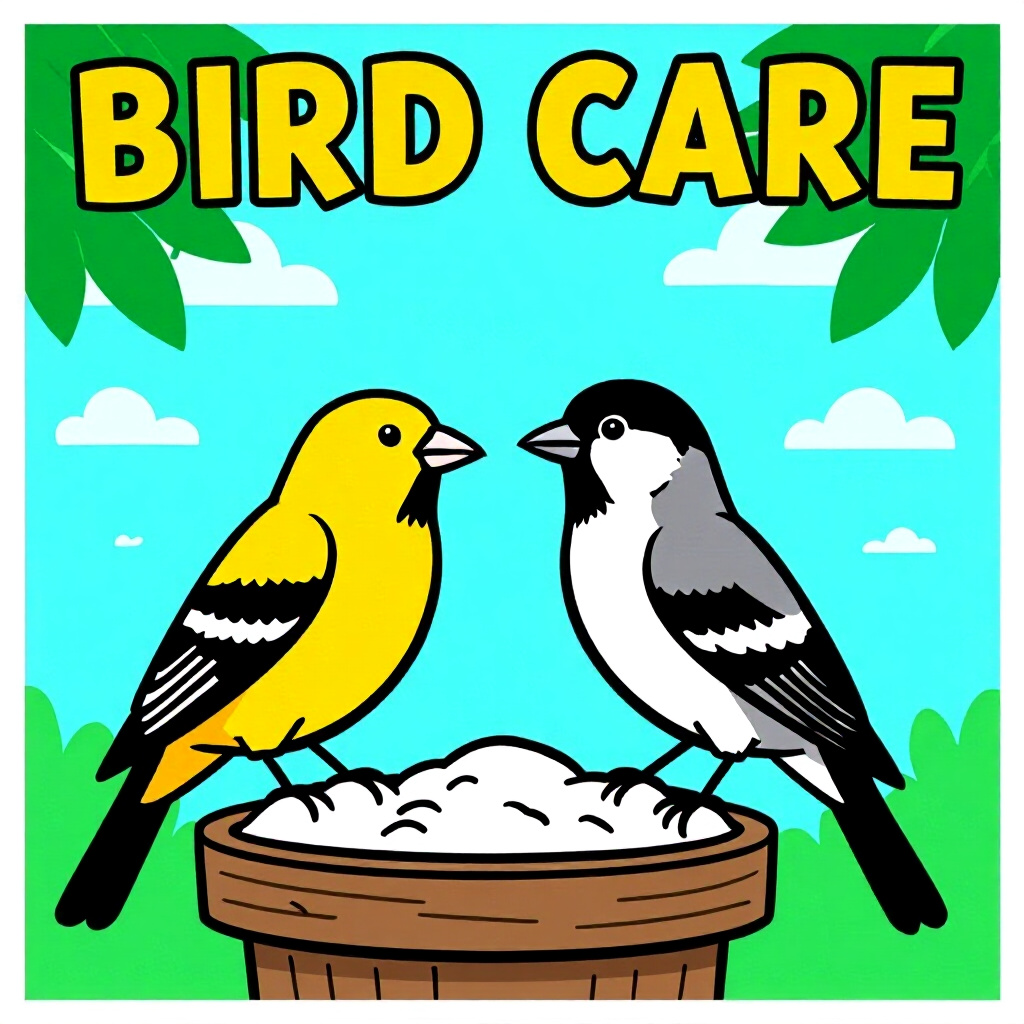 AI generated画像: 鳥の飼育に関する画像。画像スタイル: コミック 州ごとの許可証の特定 s m、高品質、詳細