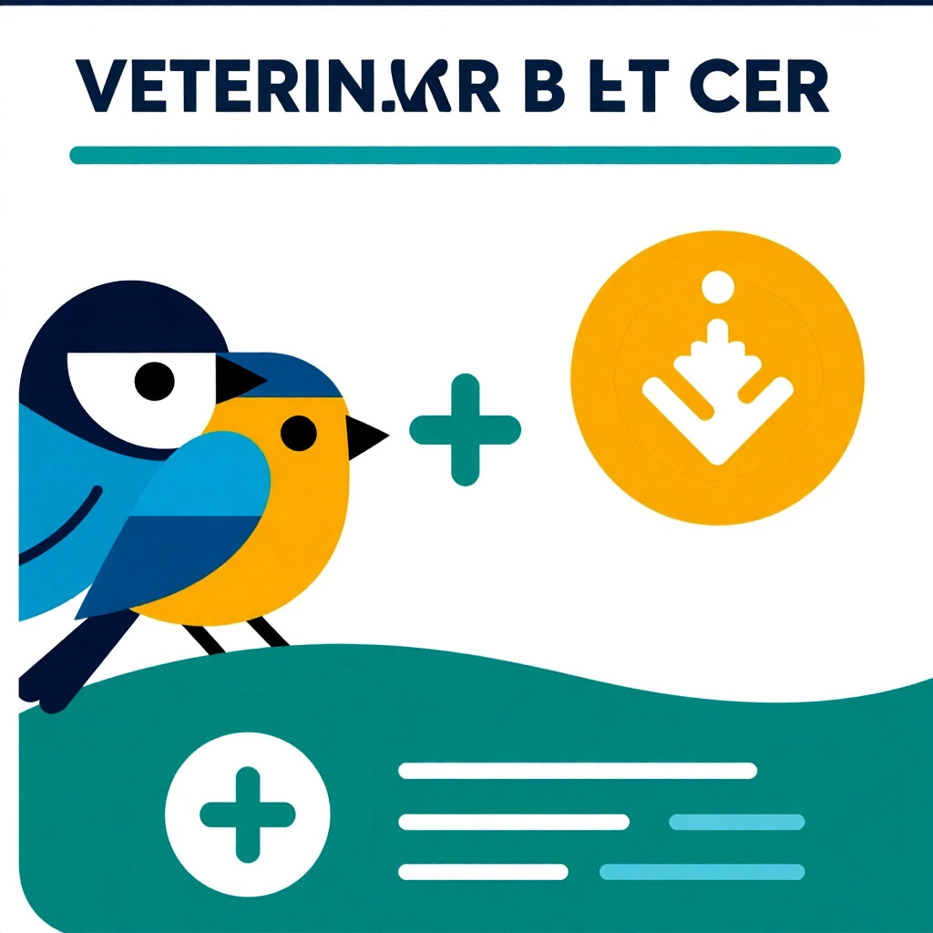 AI generated image: picture about bird care. picture style: comic introduction veterinarybacked metabolism boosters, hig