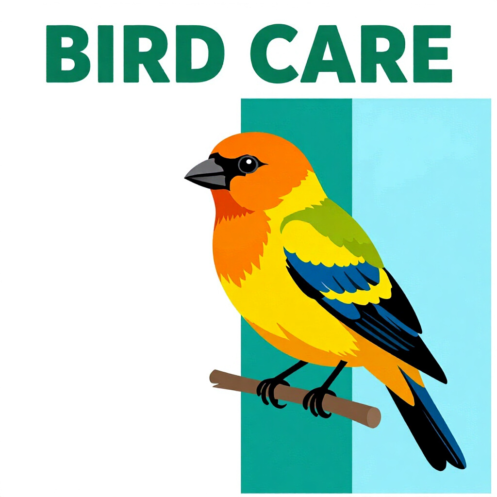 AI generated bird: picture about bird care. picture style: comic zoonoticrelated bird travel checklist safeguarding, hi