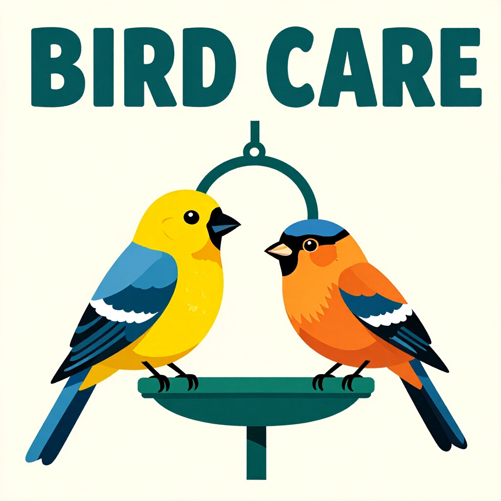 AI generated bird: picture about bird care. picture style: comic material choices that bird cost comparison diy, high q