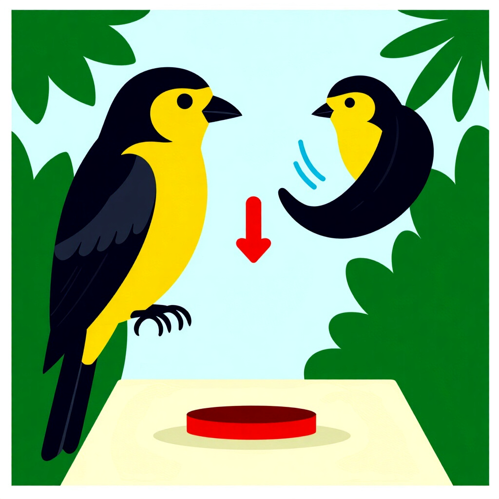 AI生成画像:鳥のケアに関する画像。画像スタイル:漫画風。これはおやつのタイミングを使ったトレーニングを翻訳したものです。高品質