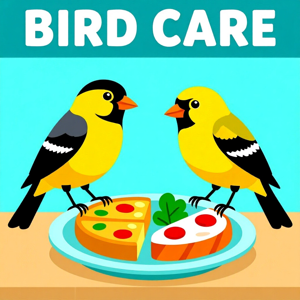 AI generated画像:鳥のケアに関する絵。絵のスタイル:漫画風週間食事プランナーS M、高品質、詳細
