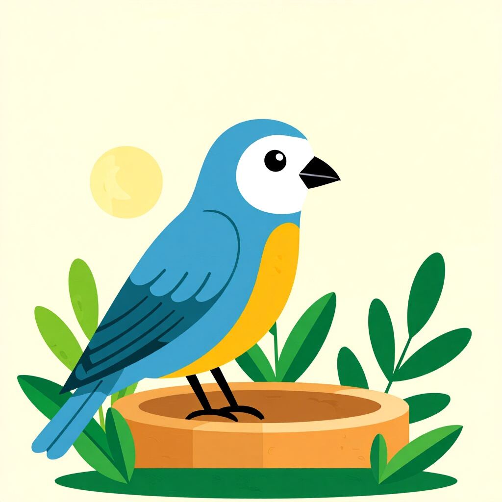 AI generated画像: 鳥の飼育に関する画像。画像スタイル: コミック 導入 州ごとの許可証の特定、高品質