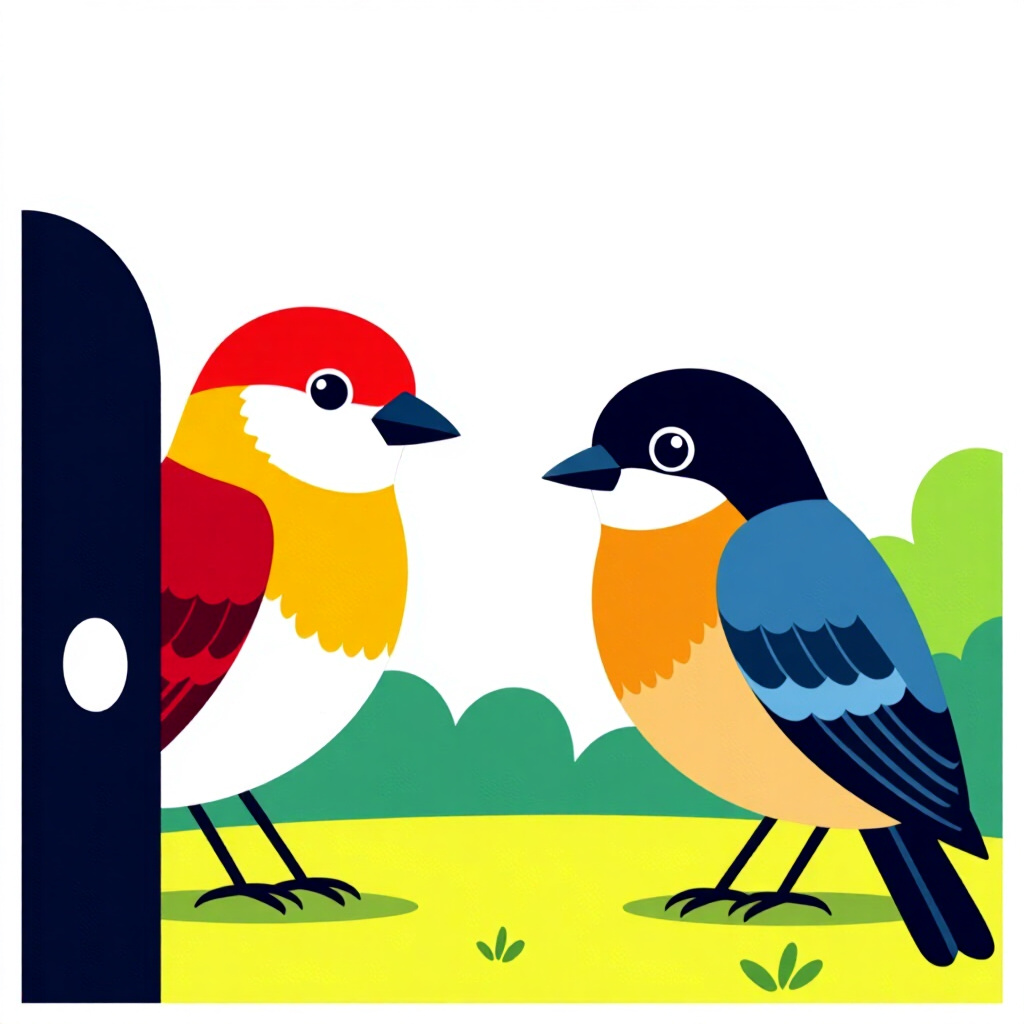 AI generated cat: picture about bird care. picture style: comic introduction documenting communicating endoflife, high