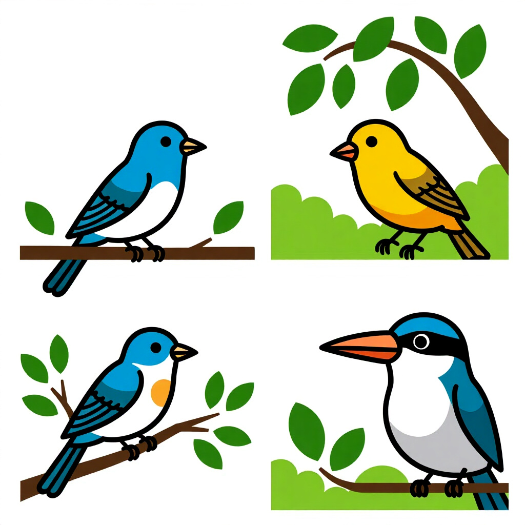 AI generated image: picture about bird care. picture style: comic preventing common deficiencies s m, high quality, deta