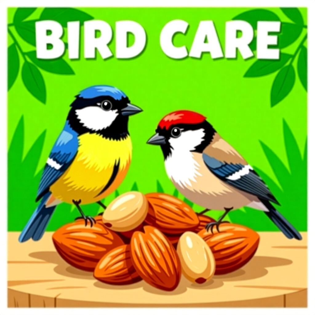 AI generated image: picture about bird care. picture style: comic diy nutbased treat diy nutbased treat, high quality, d
