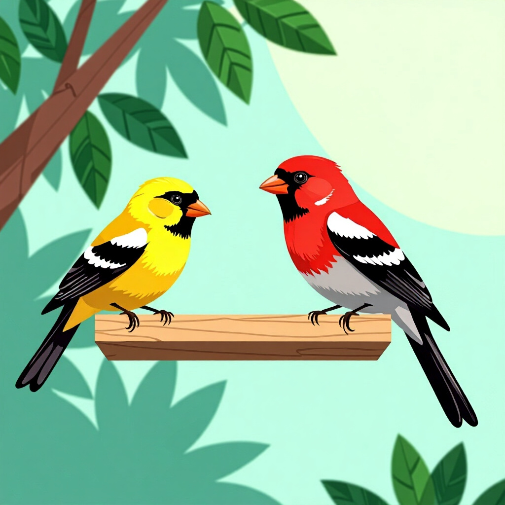AI生成の鳥：鳥の世話に関する画像。画像スタイル：コミック 隙間サイズが重要 鳥 DIY バースペーサーインサート、高画質