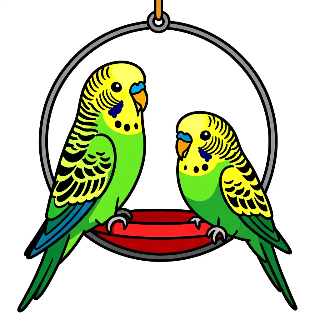 AI generated image: picture about bird care. picture style: comic diy budgerigar enrichment s m, high quality, detailed