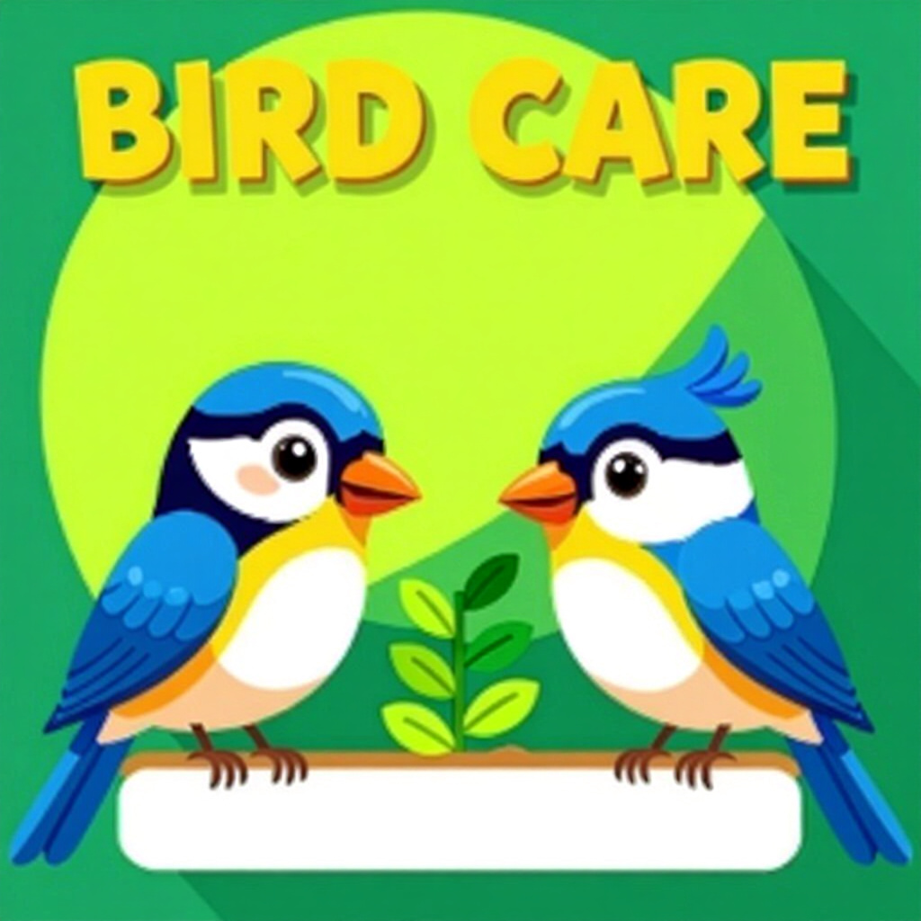 AI generated bird: picture about bird care. picture style: comic bird cost comparison diy s m, high quality, detailed