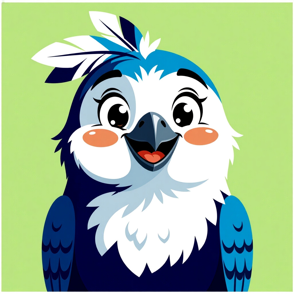 AI generated image: picture about bird care. picture style: comic decoding feathered smile s m, high quality, detailed