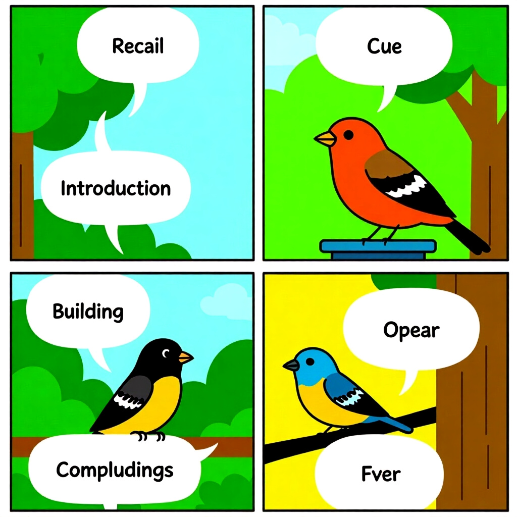 AI generated image: picture about bird care. picture style: comic introduction recall cue building, high quality, detail