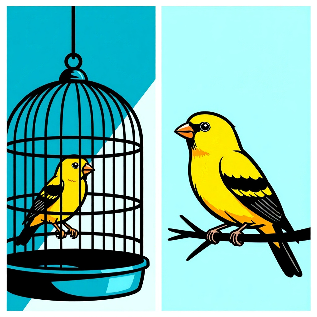 AI generated image: picture about bird care. picture style: comic weekly cage deepclean s m, high quality, detailed