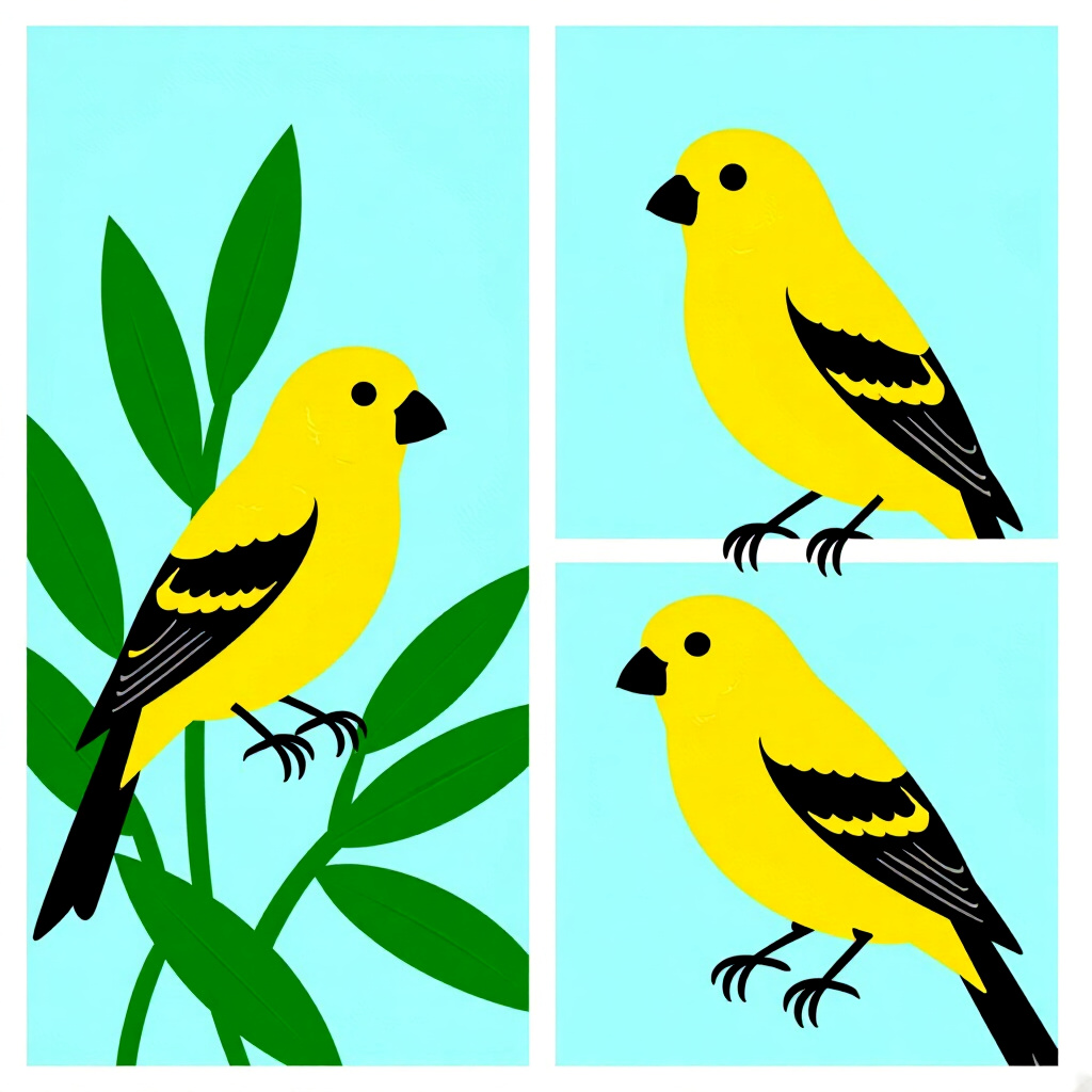 AI generated canary: picture about bird care. picture style: comic introduction canary behavioral reset techniques, high