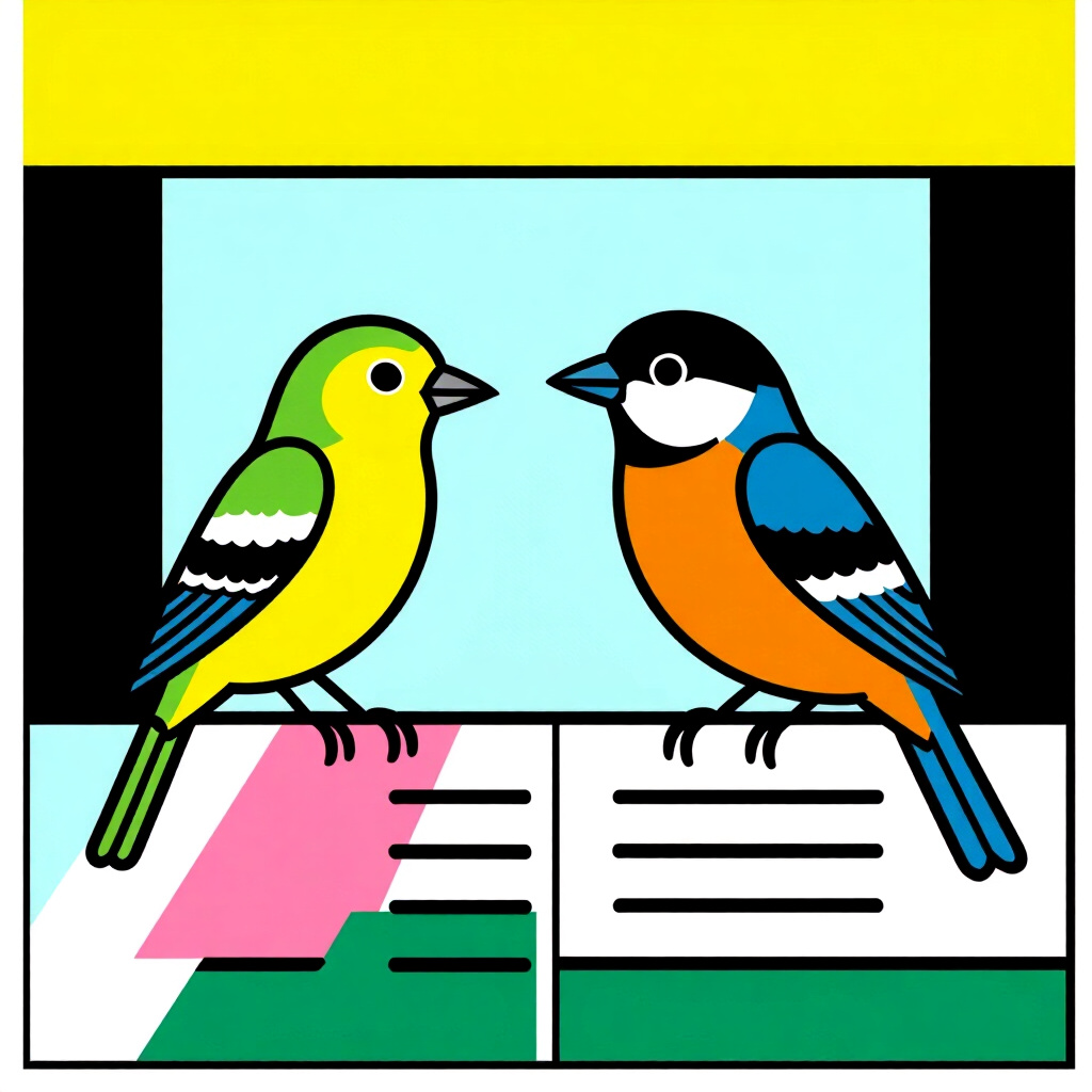 AI生成画像:鳥のお世話に関する絵。絵のスタイル:コミック。すべてのコストを計算して真の生涯費用を理解する、高品質