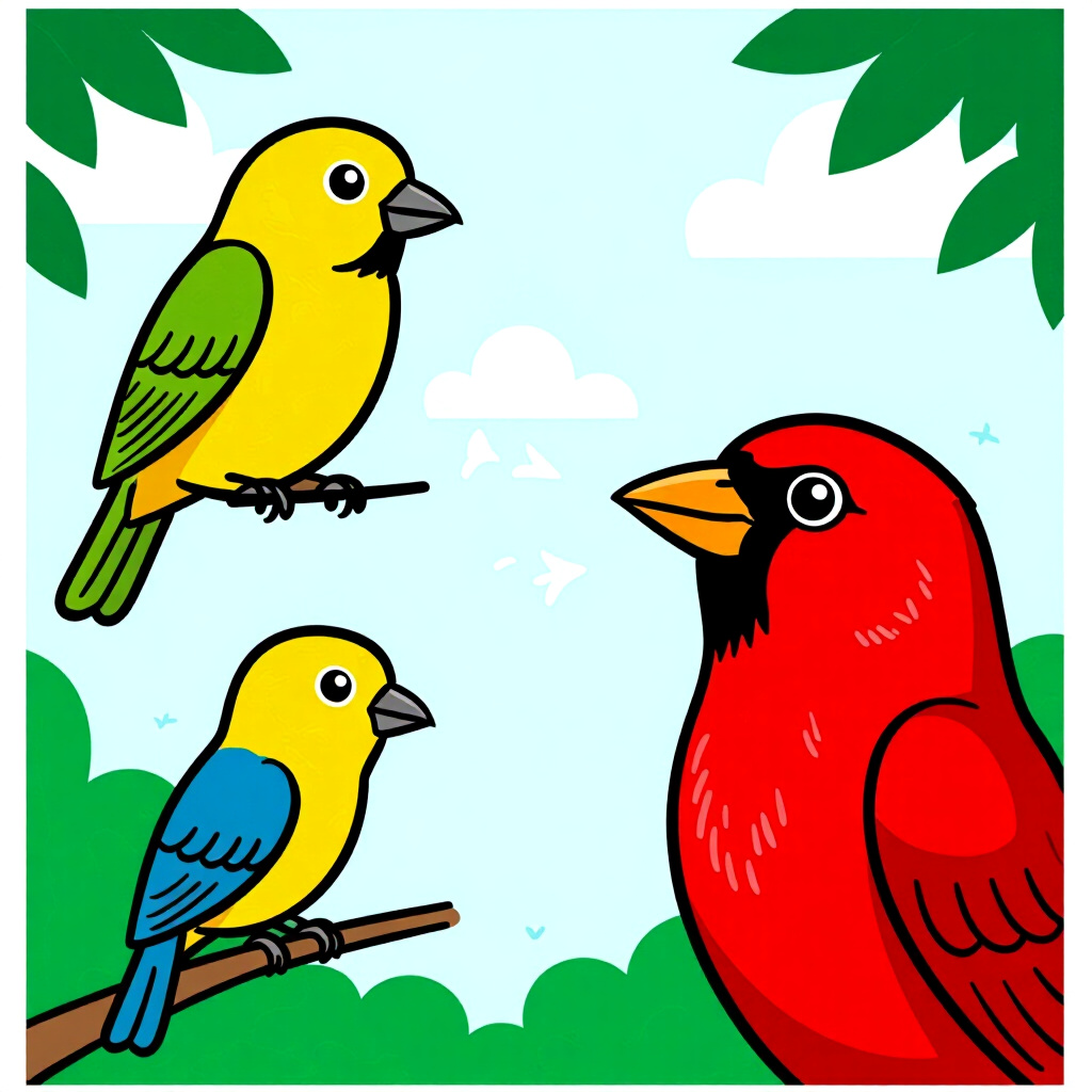 AI generated image: picture about bird care. picture style: comic monitoring hormonal changes s m, high quality, detaile