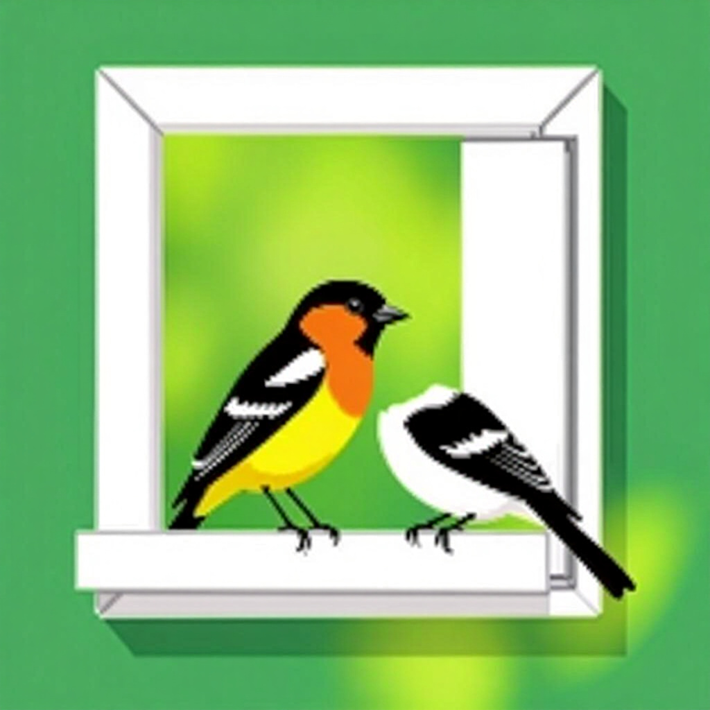 AI generated bird: picture about bird care. picture style: comic snapfit slidelock frames bird install removable bottom